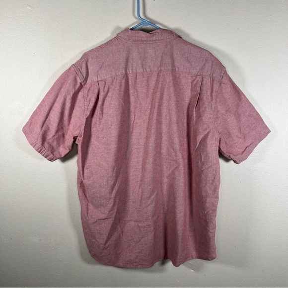 XL WRANGLER BRICK RED SHORT SLEEVE COMFORT FLEX BUTTON FRONT SHIRT STRETCH CASUA - Picture 3 of 8